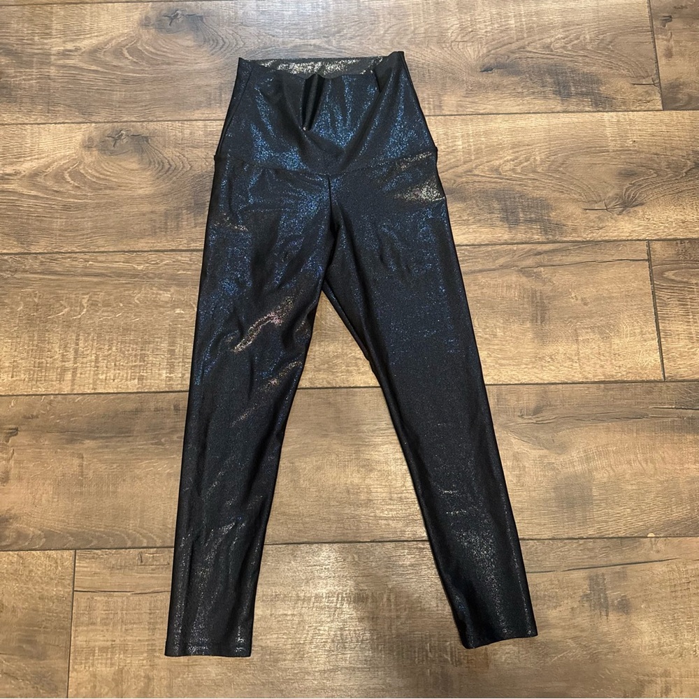 Emily Hsu Designs Shimmer Black Leggings - Picture 2 of 7